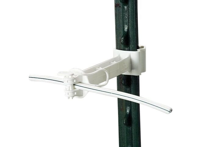 Gallagher T Post Pinlock Offset 5", White