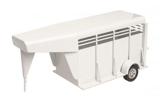 Little Buster Gooseneck Stock Trailer White