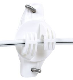 Gallagher Wood Post Wide Jaw Claw Insulator White