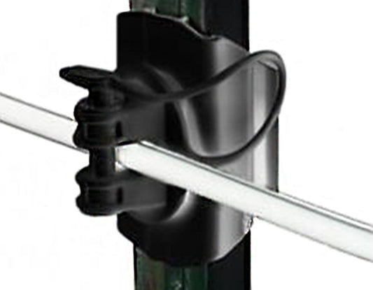 Gallagher T Post Wide Jaw Pinlock Insulator Black