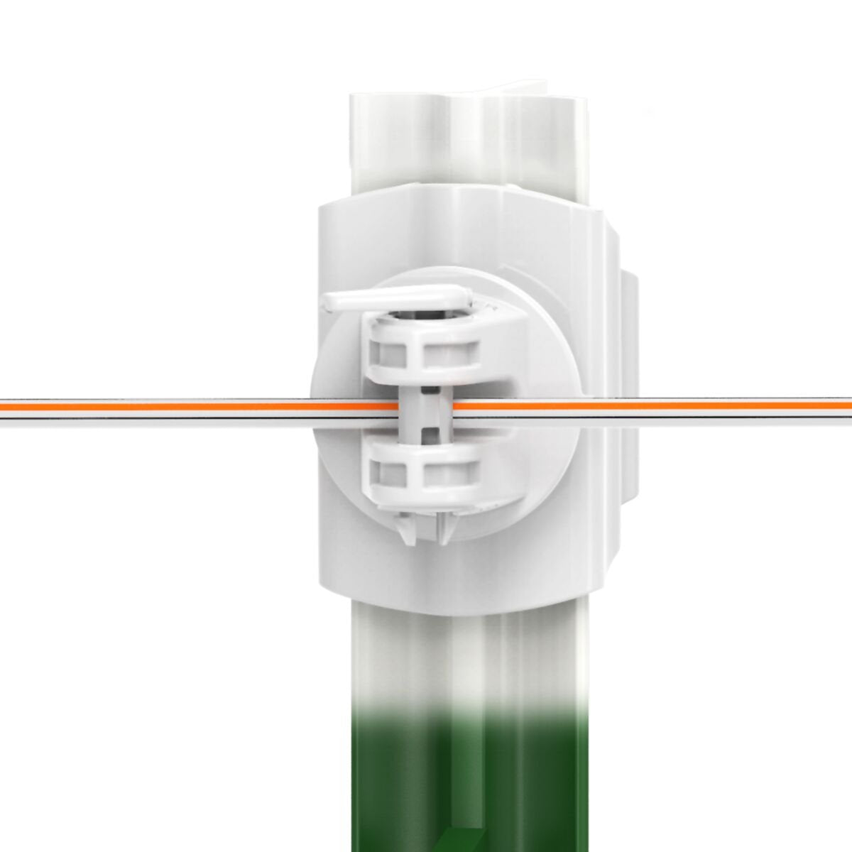 Gallagher T Post Wide Jaw Pinlock Insulator White