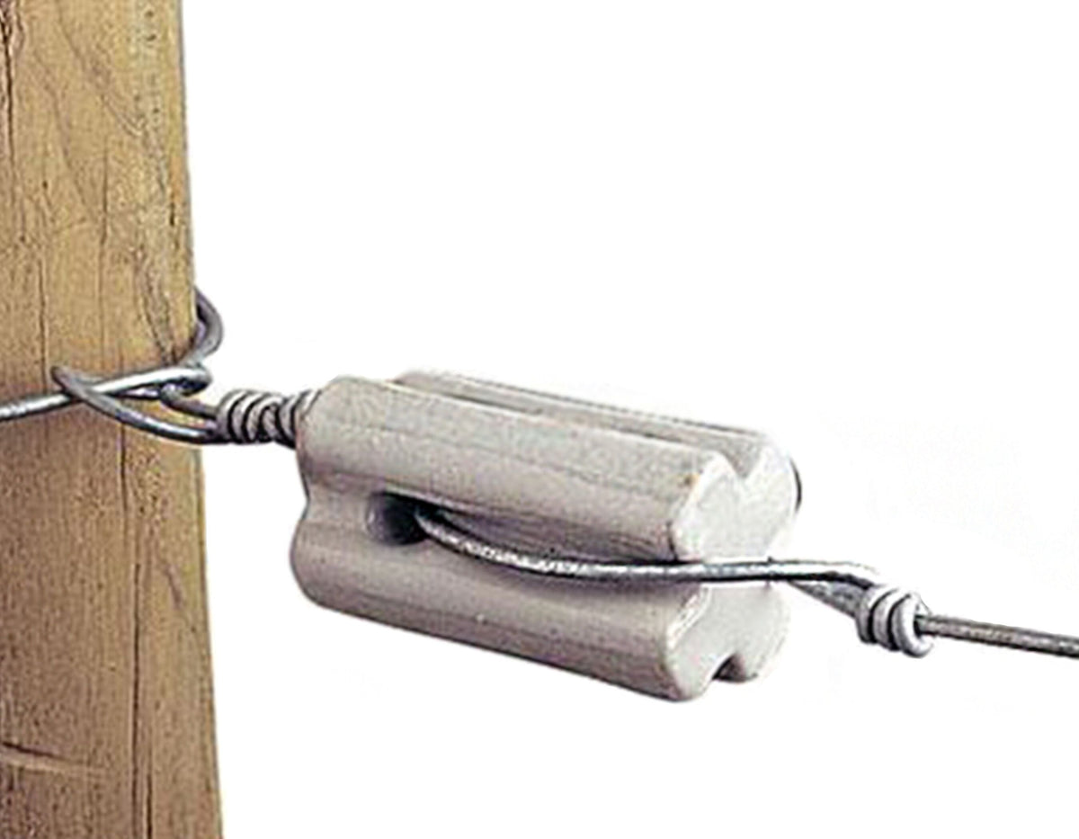 Gallagher Porcelain High Strain Insulator White